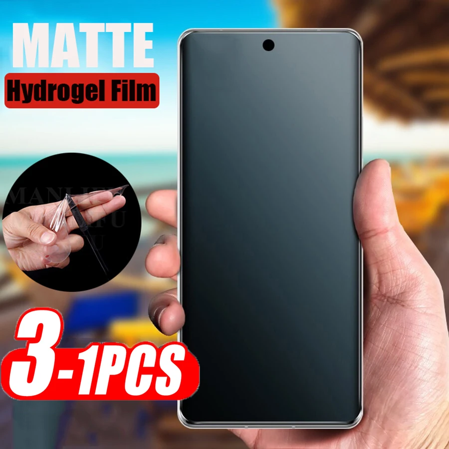 

3PCS Matte Hydrogel Film for Xiaomi Poco X3 Pro F3 M3 GT TPU Screen Protector for Redmi Note 10 9 Pro 10s 9T 9S 8T 5G Not Glass