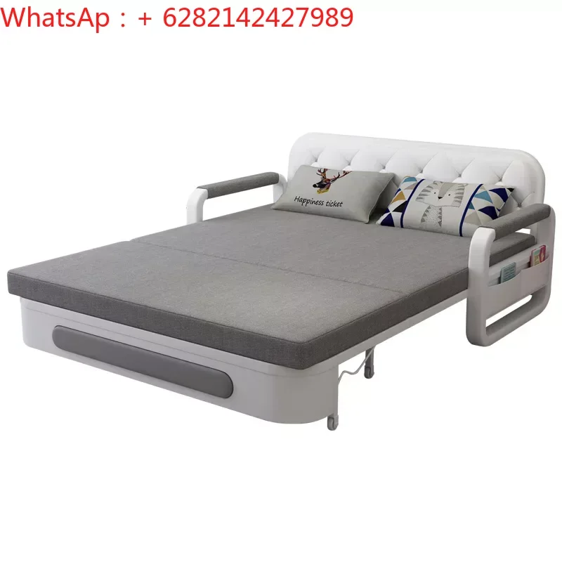 Sofa dual-purpose simple multi-functional storage telescopic living room push-pull sofa foldable