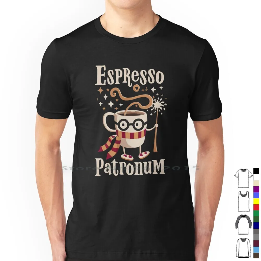 Espresso Patronum-Wizard Funny 100% Cotton T Shirt Expecto Patronum Hermione Valdemort Diagon Alley Jk Rowling Wizarding World