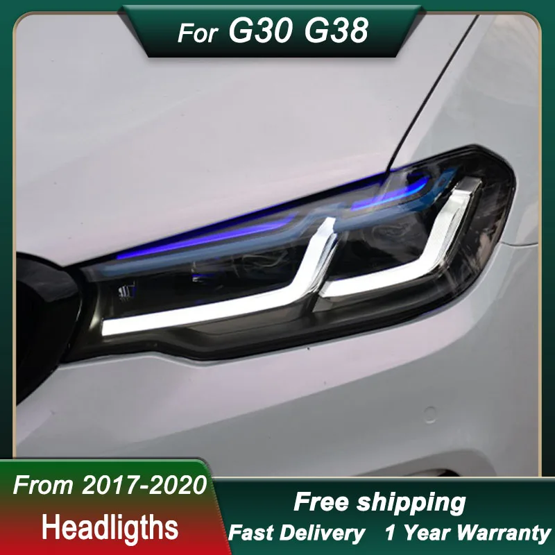 Autos chein werfer für BMW 5er G30 G38 2013-2017 LED-Scheinwerfer drl dynamische Signals chein werfer Bi Xenon strahl Scheinwerfer zubehör