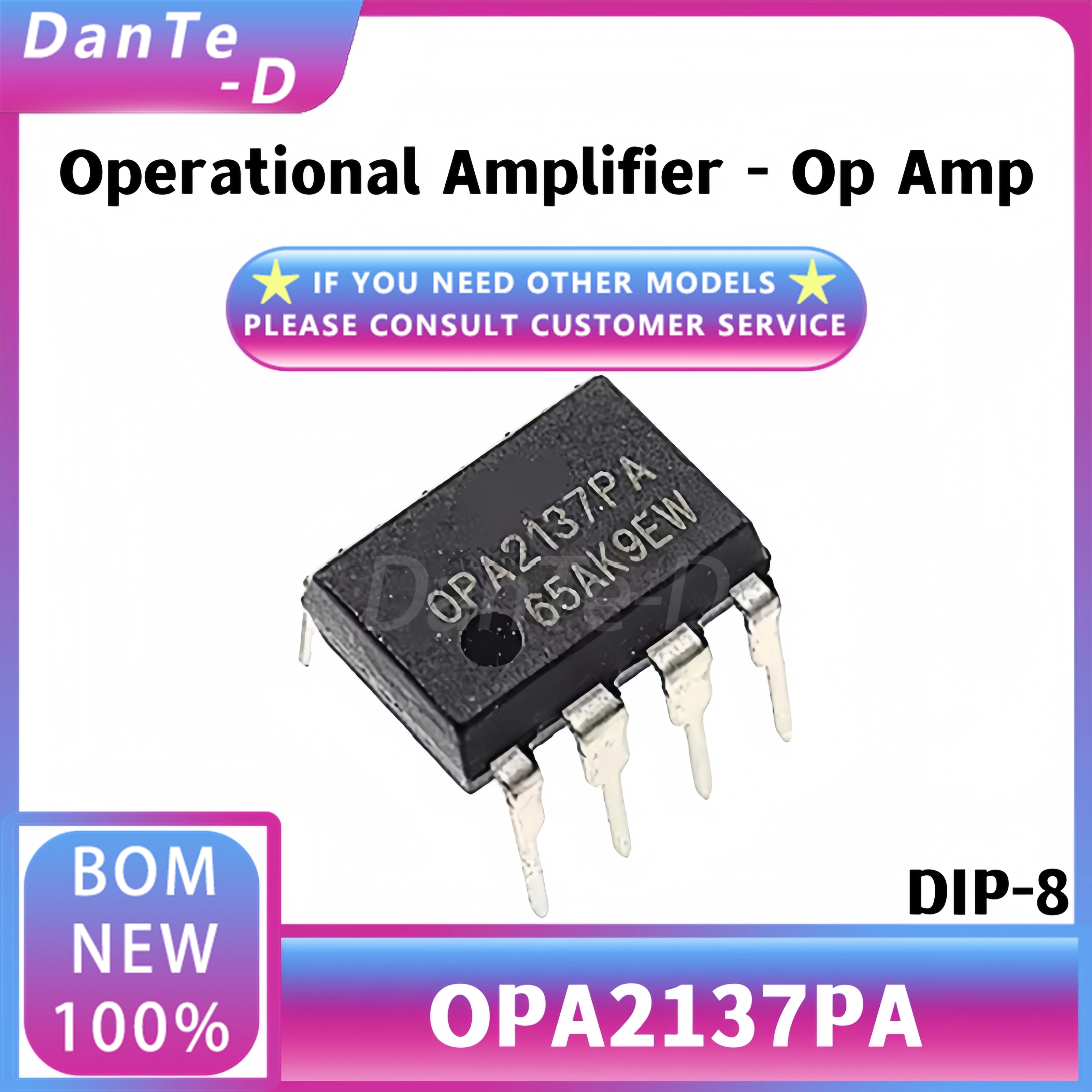 OPA2137PA package DIP-8 OPA2137 low cost FET input dual op amp IC new original authentic