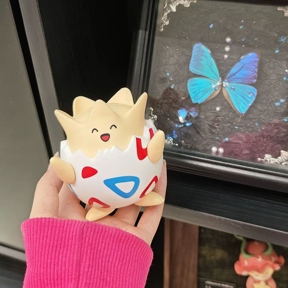 Figura de Anime Togepi, Linda y Divertida, Modelo de PVC, Juguete, Adorno para Coche o Escritorio, Muñeca Decorativa, Creativa, Coleccionable, Regalo Sorpresa