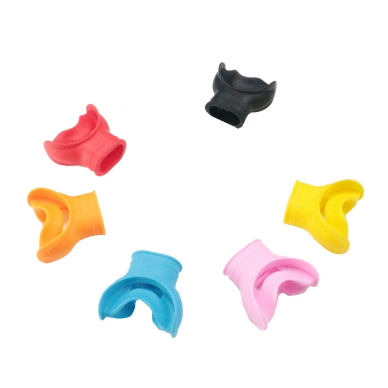 Scuba Diving Second Stage Silicone Mouthpieces Snorkel Regulator Colorful Underwater Breathing Accessories Supplies Black