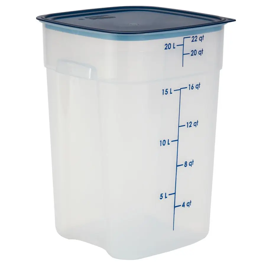 FreshPro 22 Quart Lebensmittel-Aufbewahrungsbehälter mit Deckel in Restaurantqualität für Essenszubereitung, Großküchen, Tier- und Hundefutter