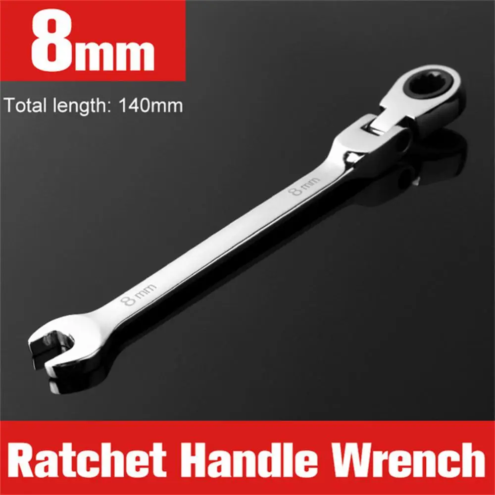 Dual Heads Ratchet Combination Wrench, Quick Release, Ferramentas Manuais, 6mm, 7mm, 8mm, 10mm, 11mm