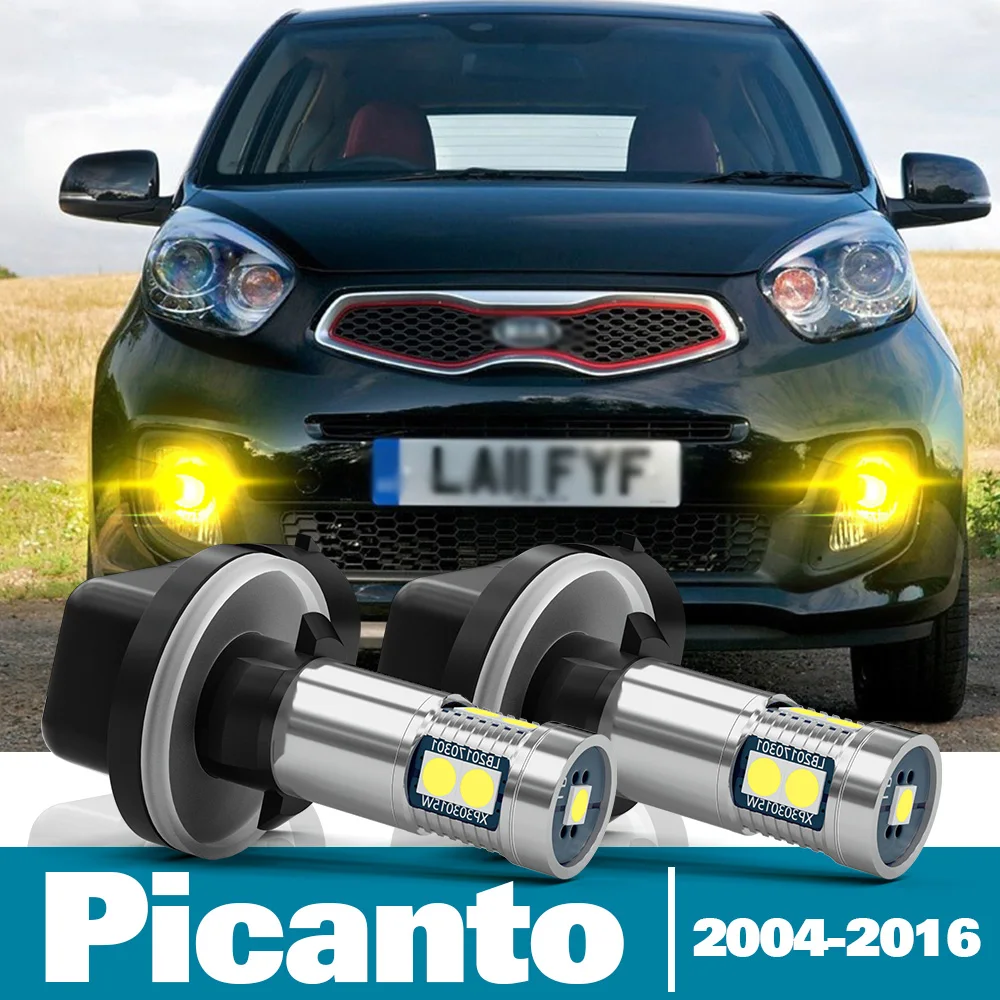 

2pcs LED Fog Light For Kia Picanto Accessories 2004 2005 2006 2007 2008 2009 2010 2011 2012 2013 2014 2015 2016