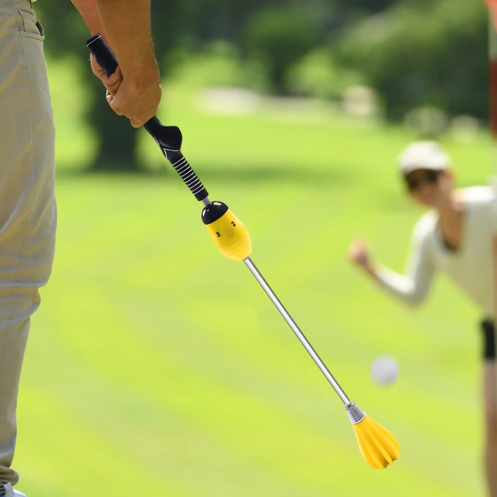 Golf Swing Trainer Strength Training Rod 4 Level Adjustable Alignment Women for Golfing Accessories Home Court Gym