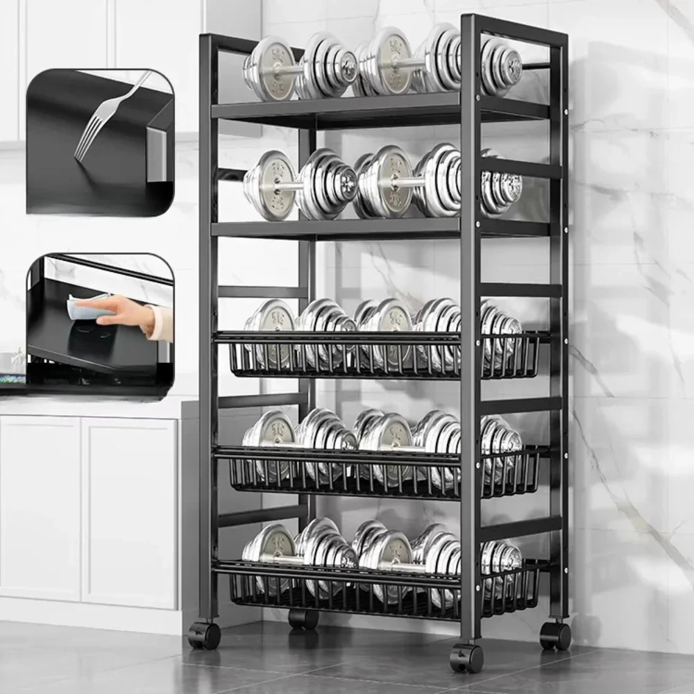 

# Для кухонной тележки для хранения с корзиной для овощей, напольная многослойная полка для посуды, стеллажи для хранения фруктов, кухонные аксессуары, орган