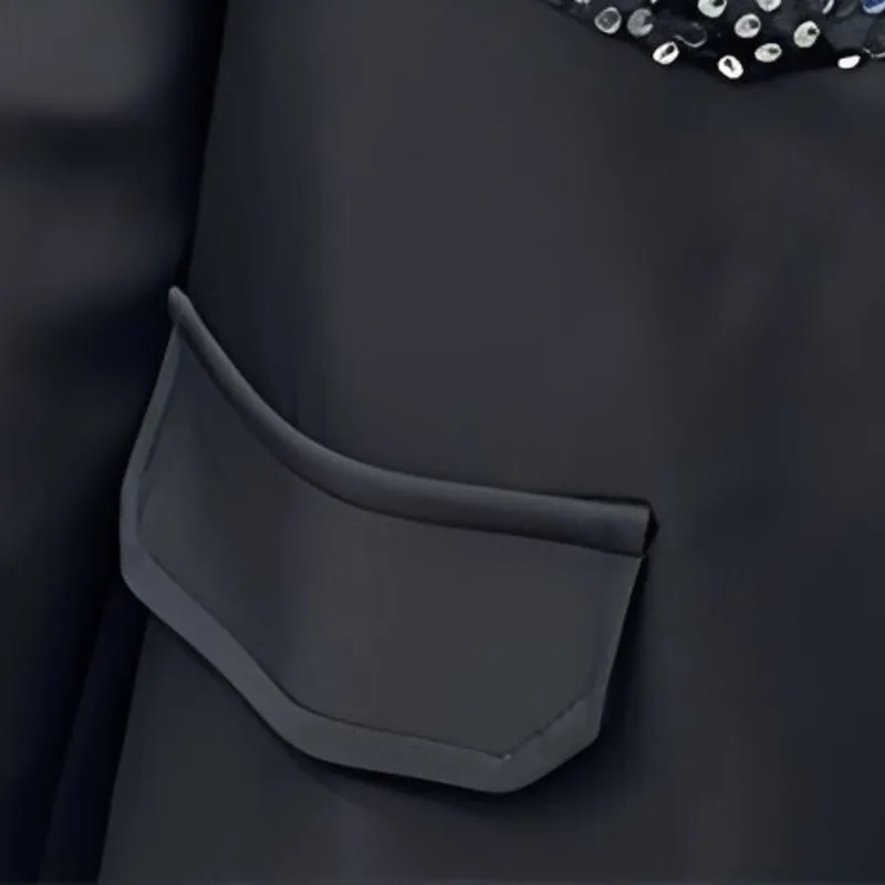 WVGA Spring Autumn New Men Unique Irregular Sequin Patchwork Stylish Darkwear Jacket Yamamoto Style Niche Chic Blazer Ins W26149