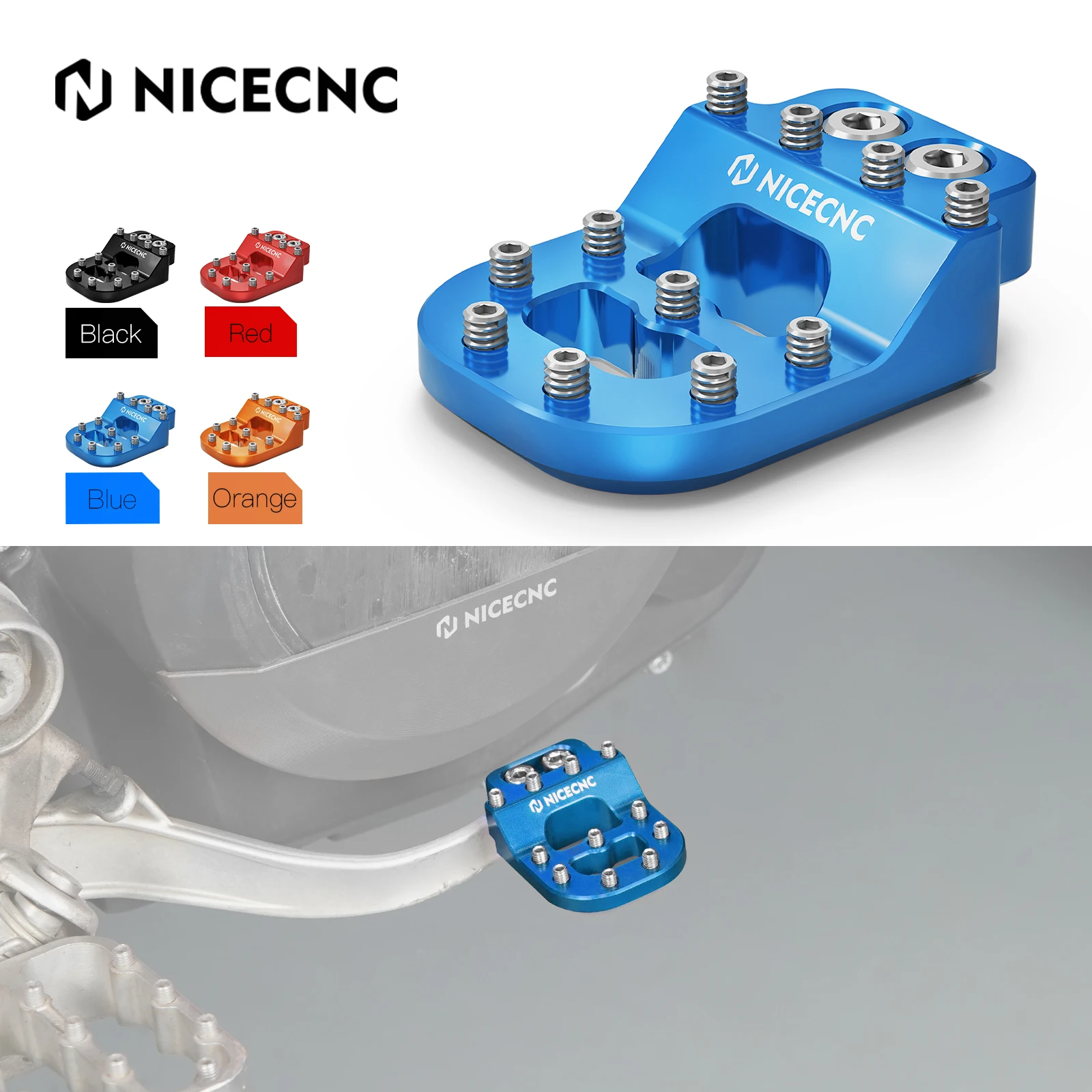 

Dual Control Brake Pedal Step Tip For KTM 790 890 Adventure /R 2019-2024 1290 Super Adventure /R S T 990 950 Adventure Beta RR S