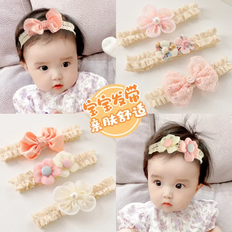 Baby Girls Headband Cute Baby Elastic Hair Band Newborn Head Flower Toddler Headwear Headwraps Kids Boys Girls Hair Accessories