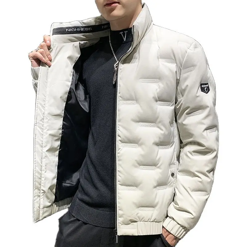 Mais tamanho M-8XL 2021 outono inverno 80% dos homens de pato branco para baixo jaquetas fino ajuste superior quente casacos outwear parkas à prova vento casaco