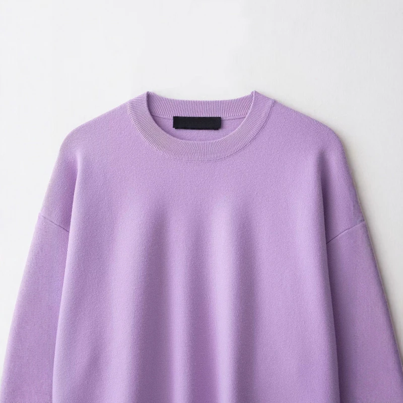 Pull tricoté à col rond pour femmes, couleur unie, coupe ample, polyvalent, décontracté, haut tendance, nouvelle collection