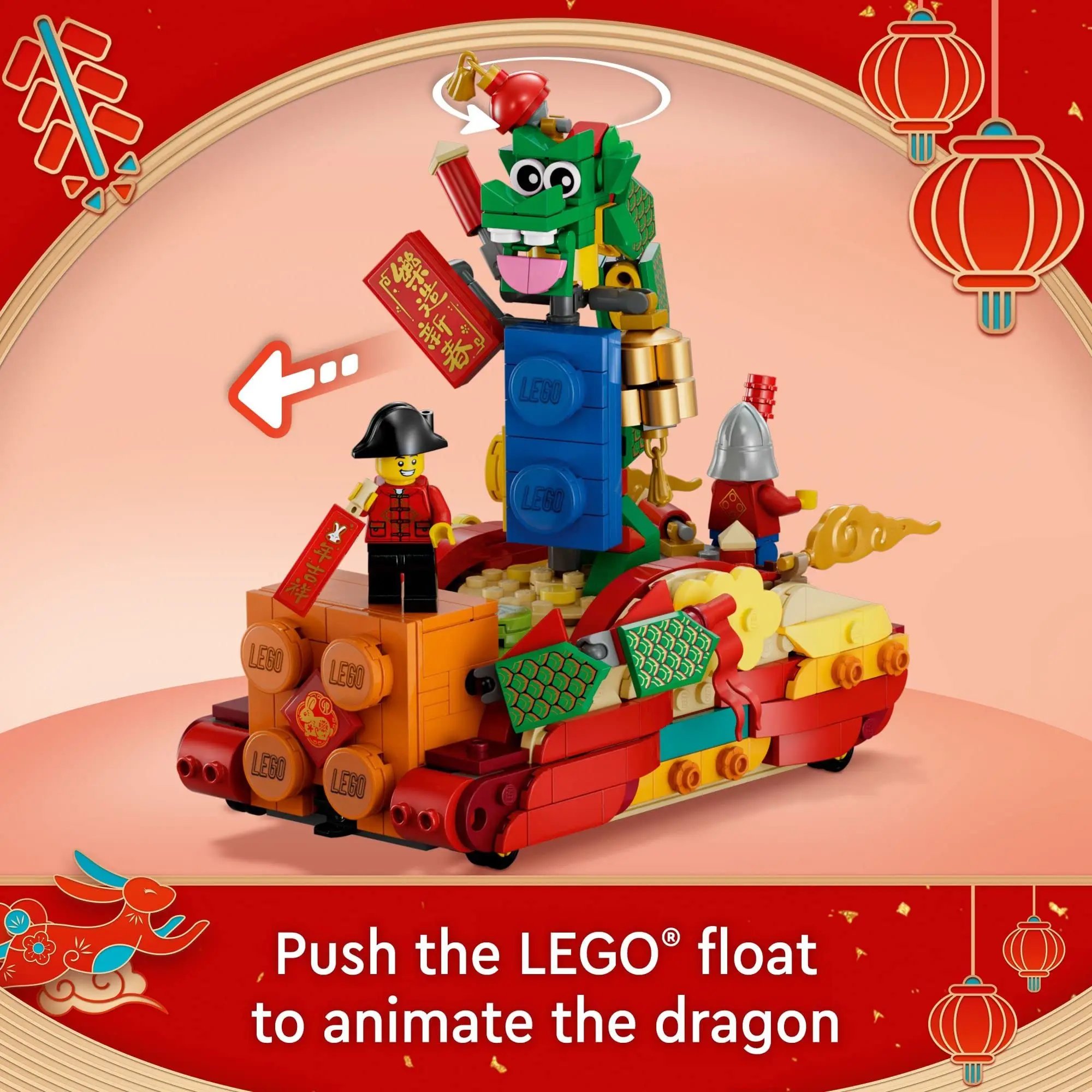 LEGO Lunar New Year Parade 80111 Building Toy Set for Kids, Boys and Girls Ages 8+ Birthday Christmas Gift (1,653 Pieces)