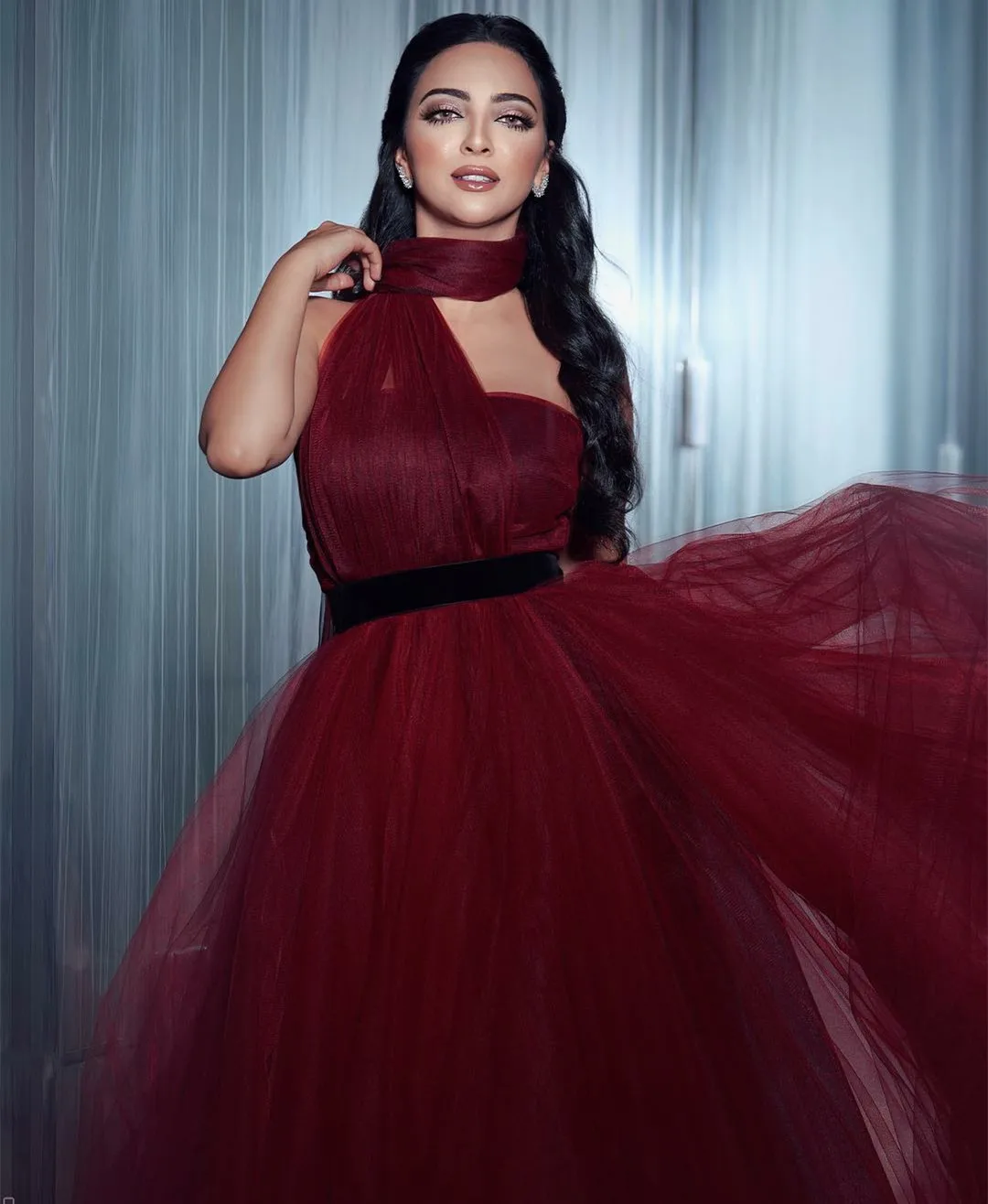 Abiti da sera lunghi all'americana per il matrimonio abiti da ballo in Tulle con spacco frontale a-line per le donne eleganti Plus Size abiti da laurea