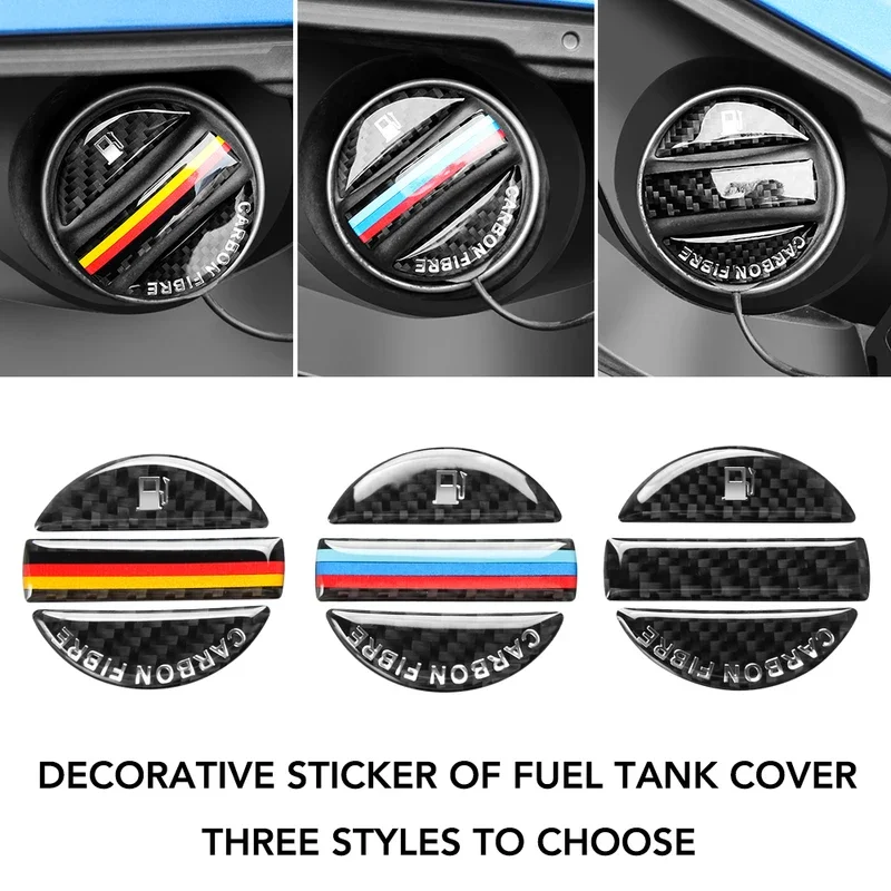 

Carbon Fibre Sticker for Car Fuel Tank Cover Tricolour Sticker Decoration For BMW E90 E60 E46 E39 F30 F10 E87 X3 X4 X5 X1