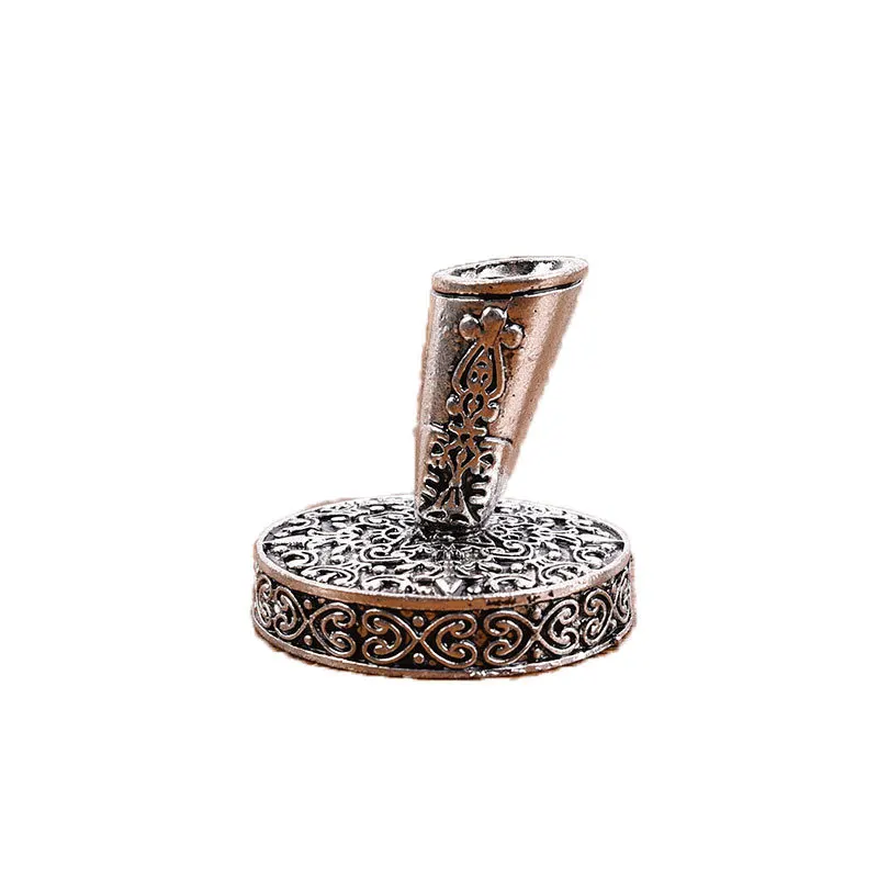 Vintage Metal Round Insertion Pen Holder for Feather Quill Dip Pens School Office Supplies Stationery Student Gift image 5