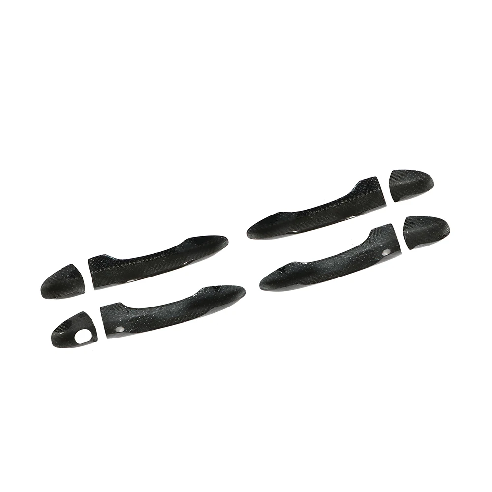 8pcs/set Dry Carbon Fiber Exterior Door Handle Cover for Maserati Ghibli Quattroporte Levante 13-19