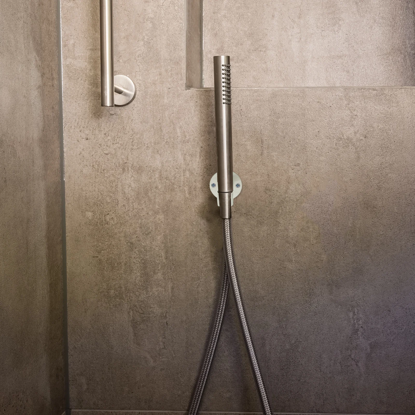 

Handheld Shower Head Holder Wall Mount Adjustable Bracket Stainless Steel Rotatable Adhesive Wand Bathroom Mounting Solution