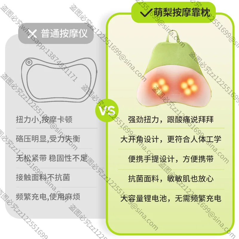 

Suitable for MassageCushions, Waist Back,Multi-functional Waist Back Massager Accessories,Shoulder and Neck Kneading HotCompress