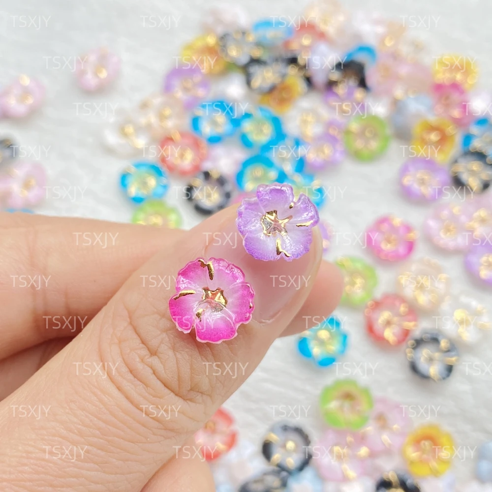40Pcs Cute Mini 3D colored acr - Resin Art Design For Wedding ulasan dan harga