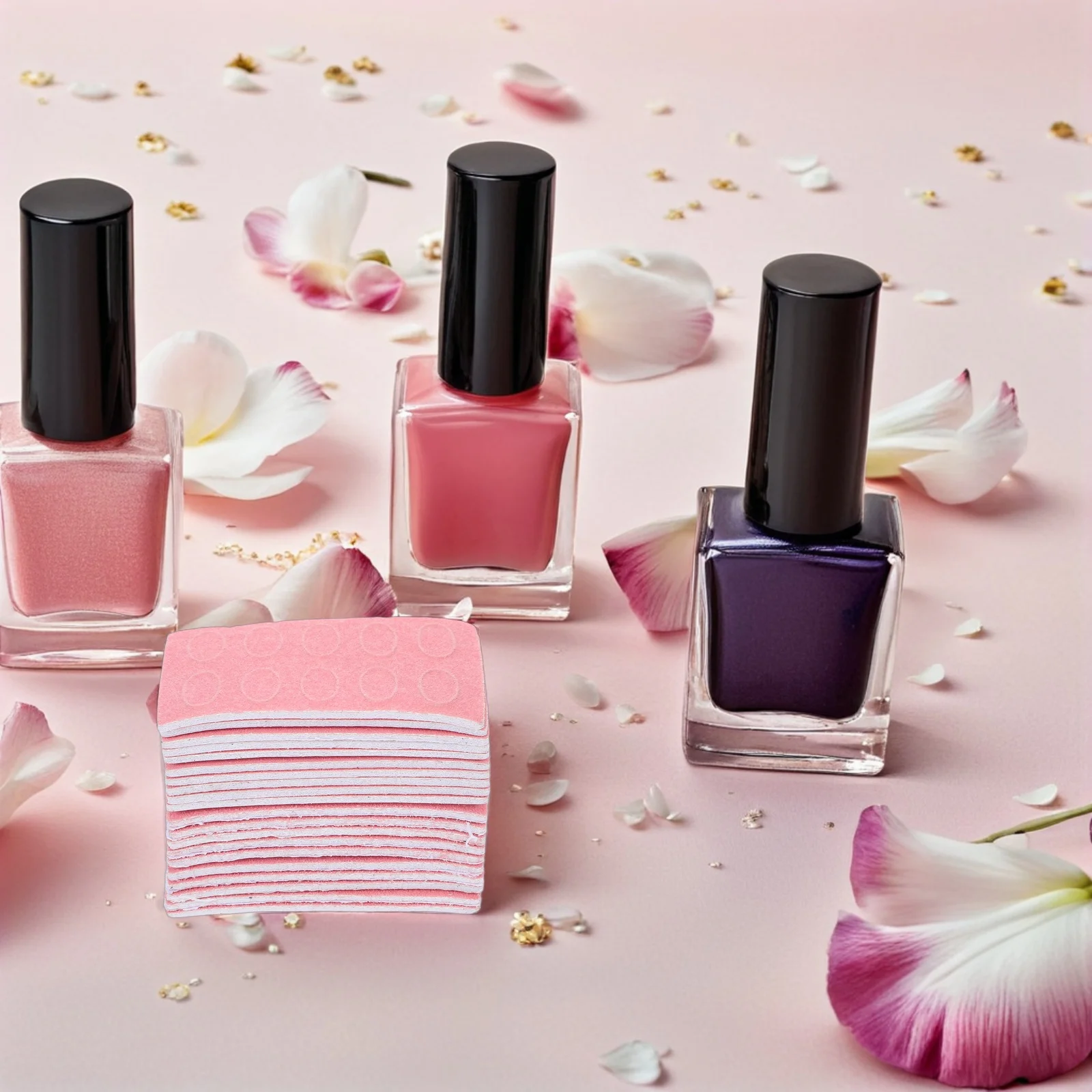 Folhas adesivas de lixa para empurrador de cutícula de unha, 200 peças para remoção eficiente de cutícula e polimento de lixa de unha