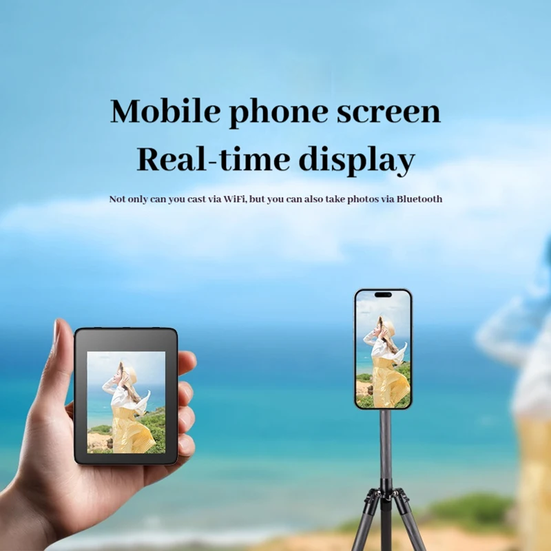 Bluetooth Wireless Mobile Phone Magnetic Suction Selfie Screen Projector Live Selfie Display Mobile Phone Rear Split Screen