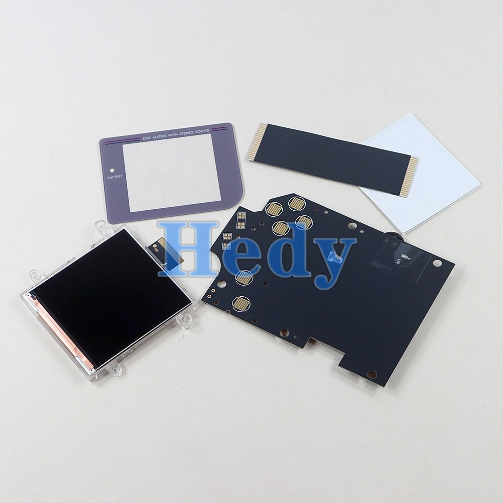 5세트 2.6인치 V5.0 하이라이트 IPS 풀 스크린 키트 (GB V5 IPS LCD 백라이트용) 고휘도 36가지 레트로 색상 조합