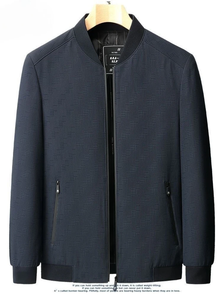 Luxury Spring Autumn Jacket Men Zipper Long Sleeve Bomber Jacket Business Casual Mens Coat Short Tops Design Outerwear Trendy