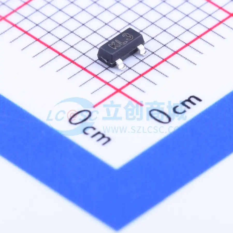 

Rsh (1000Pcs) New Original Genuine Bat54C Silk Screen Kl3 Sot-23 30V/200Ma Smd Schottky Diode Chip Ic