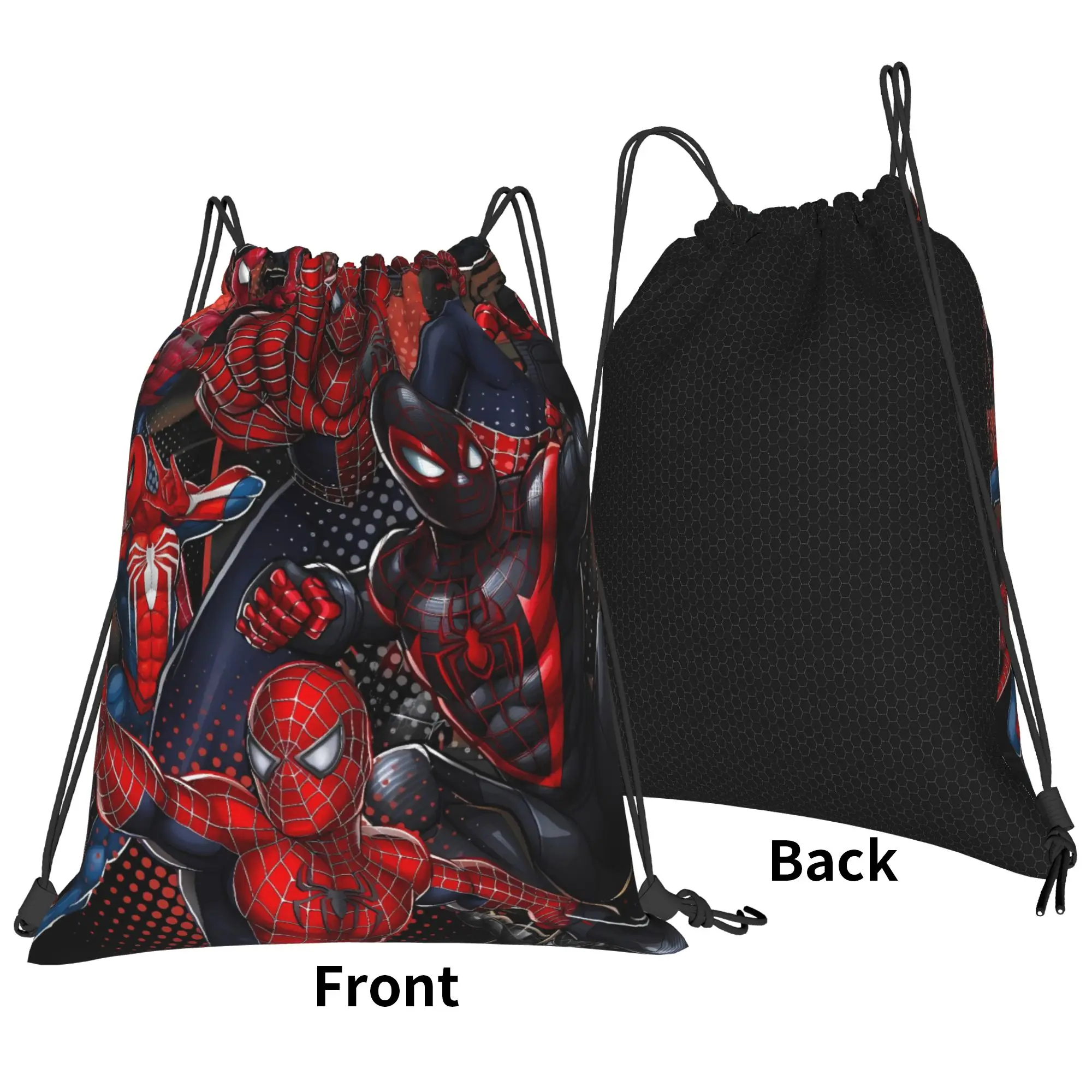 Drawstring Bag S-Spiders Heroes Backpacks  Large Capacity Large Capacity Football Gym Sackpack String Bags For Women