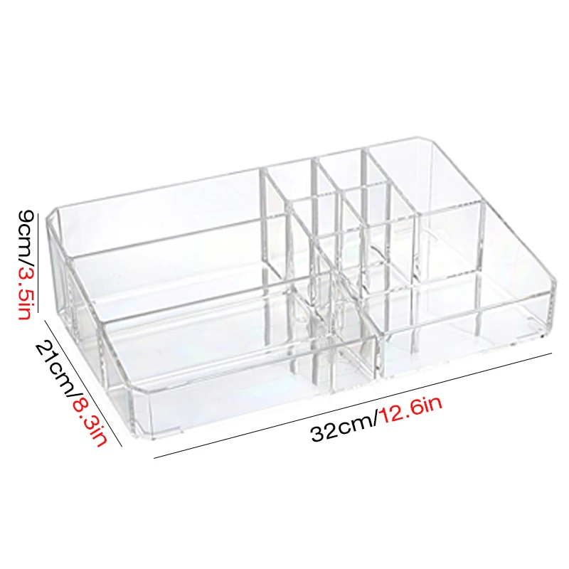 Makeup Organizer Office Organizer Box Cosmetic Plastic Storage Box Desk Bathroom Cosmetic Storage Case