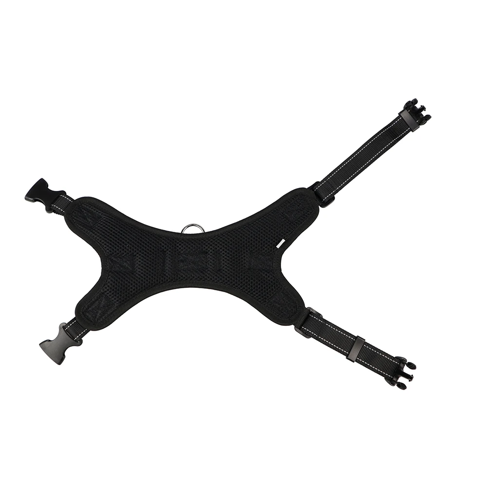 

Saddle Style Oxford Cloth Dog For Medium Large Dogs Black Quick Release Buckle Comfortable Movement Pet Puppy