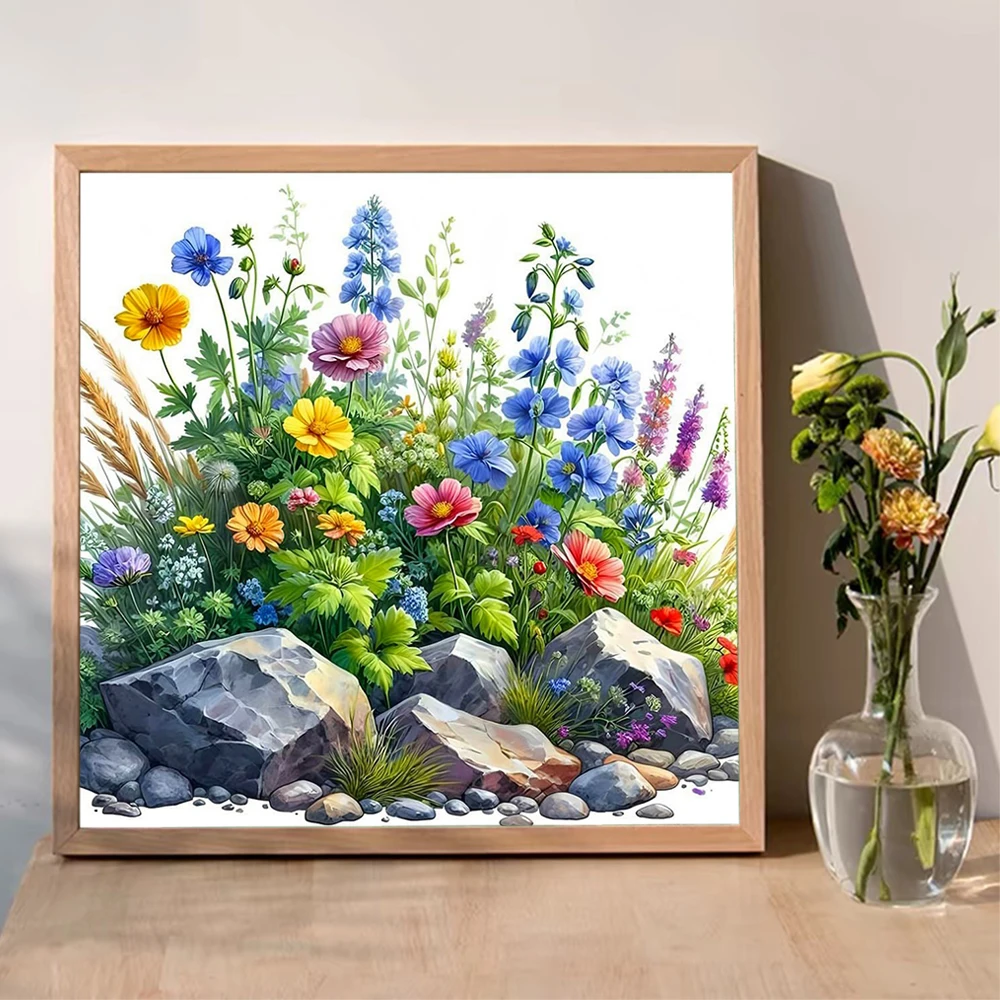 لوحة تطريز ماسية بتصميم زهرة ا - مراجعة Embroidery Daisy Flower وسعره