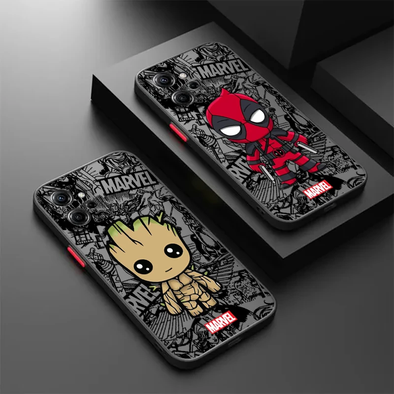 

Cartoon Marvel Groot Spider Man Frosted Translucent For Redmi 8 8A 9A 9C 9AT 9 9T 10X 10A 10C 10 11A 12C 12 13C 5G TPU