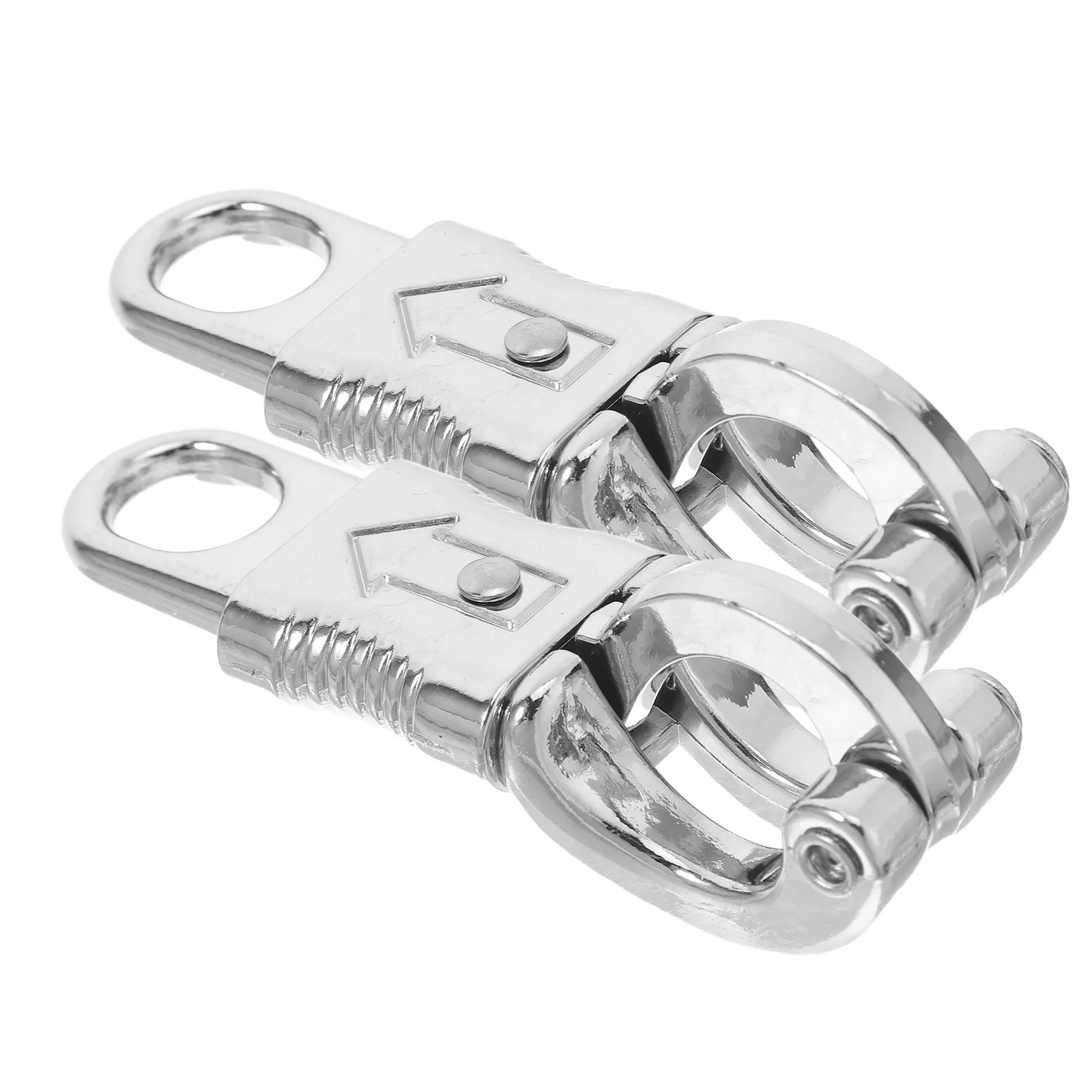 

2Pcs Zinc Horse Reins Hooks Quick Release Snap Outdoor Harness Clips Rope Leash Supplies Horse Racing Supplies Silver