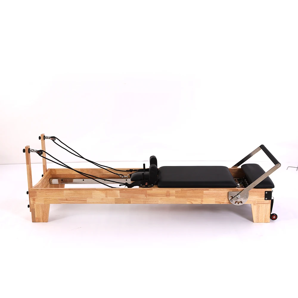 

Professional Custom Logo Oak Pilates Reformer-Durable Portable & Adjustable for Home and Gym Studio Use