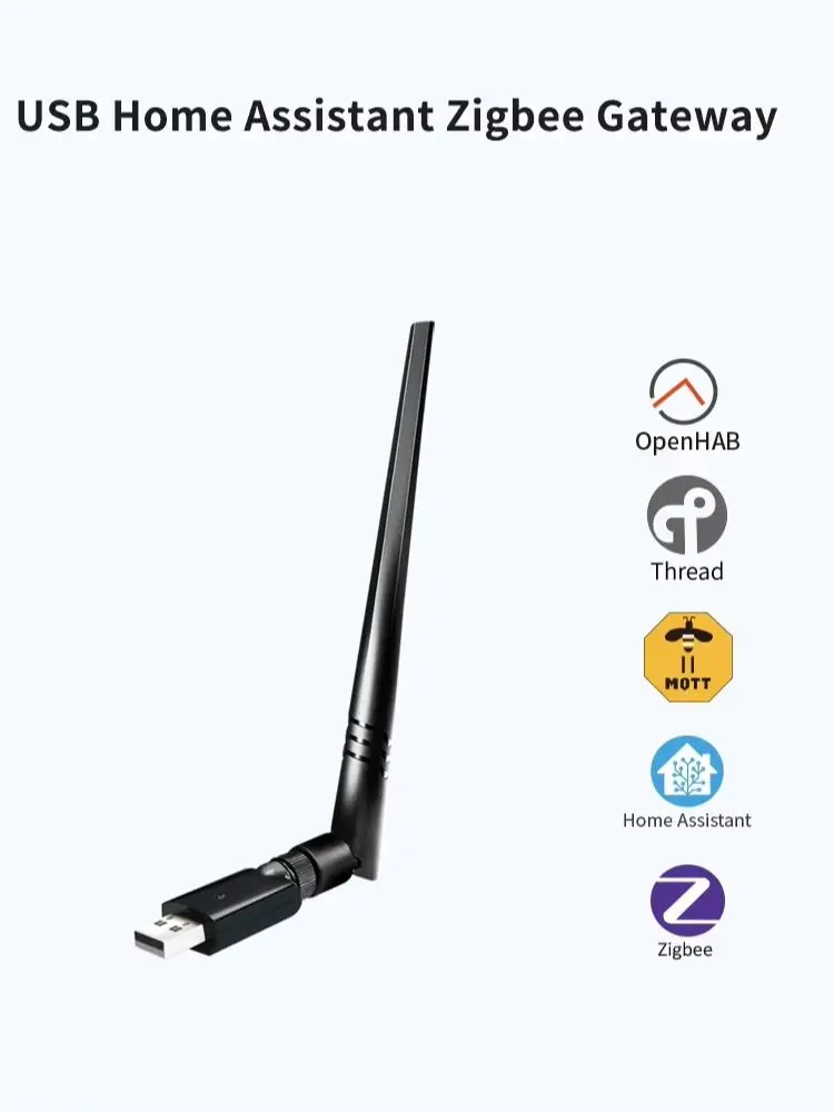Dongle ZigBee3.0 USB Gateway Extender z obsługą Home Assistant, Open HAB, ZigBee2MQTT, dużym zasięgiem, bazą EFR32MG21 i możliwością aktualizacji firmware. — zdjęcie produktu 7