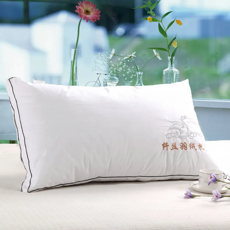 

White Super Soft Down Pillow Sleep Stretch Neck Cushion Standard Antibacterial Home Textile Decorative Pillows Bedroom Pillow