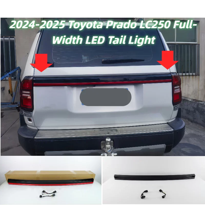 LED Through Lamp for Toyota Prado LC250 2024-2025 Modified Rear Center Tail light Car Accessories