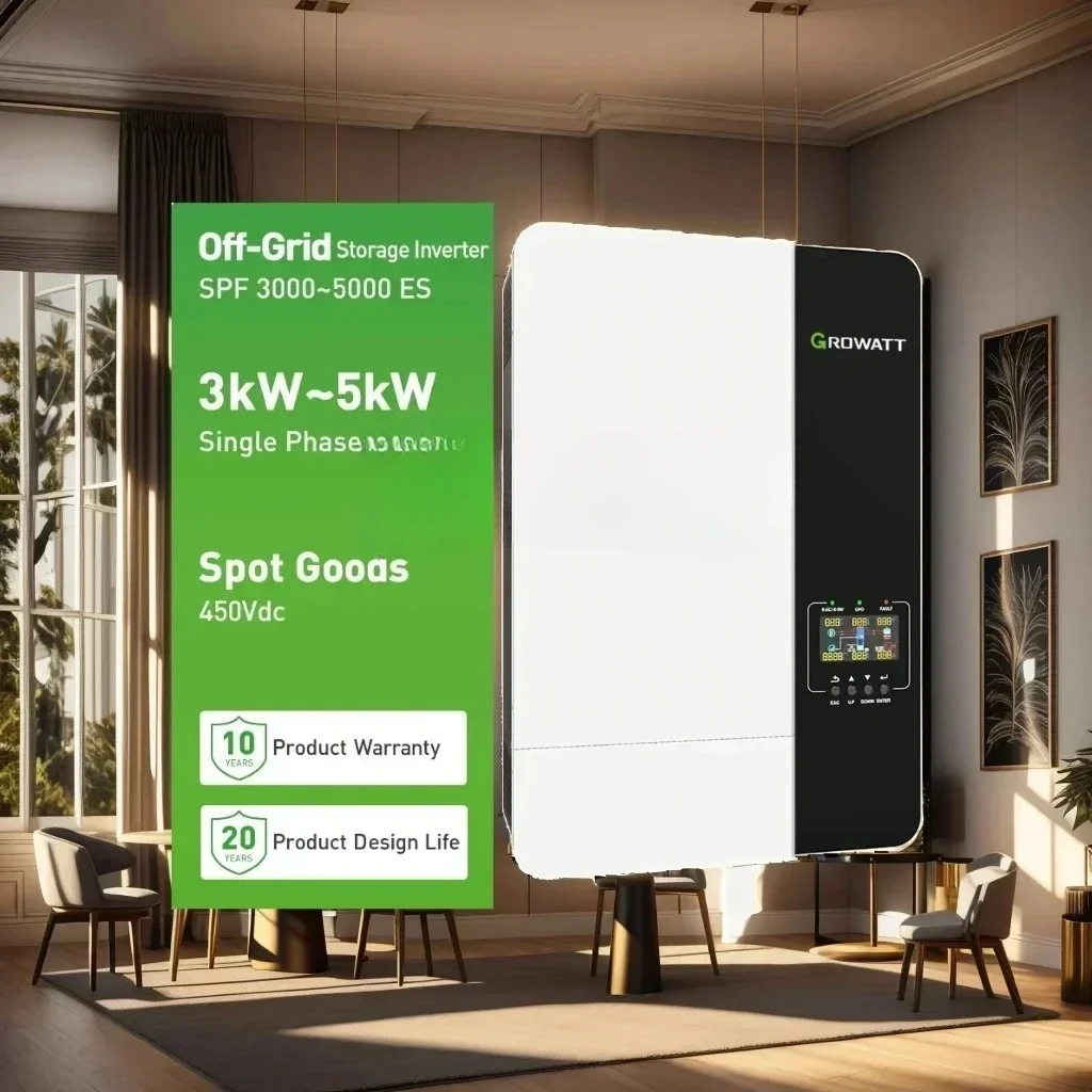 GROWATT SPF 3500 ES & SPF 5000 ES with WIFI  Single Phase 48V Battery Voltage 500VDC Max PV Input