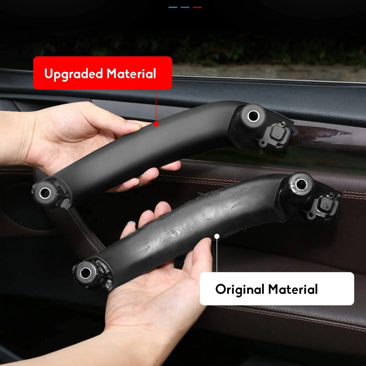 Black Color Passenger Side Car Interior Inner Door Pull Handle Pull Trim For BMW F25 F26 X3 X4 2011-2017