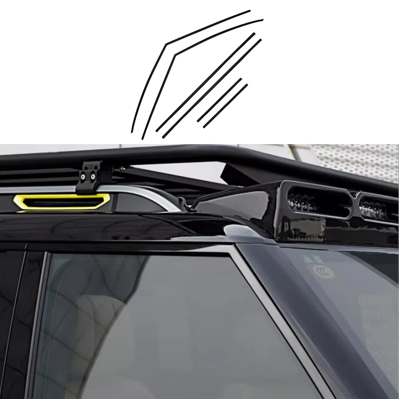 

Fit for JETOUR Traveler T2 2023-2024 Car Window Strip Center Column Trim Modification Car Exterior Accessories Easy Installation