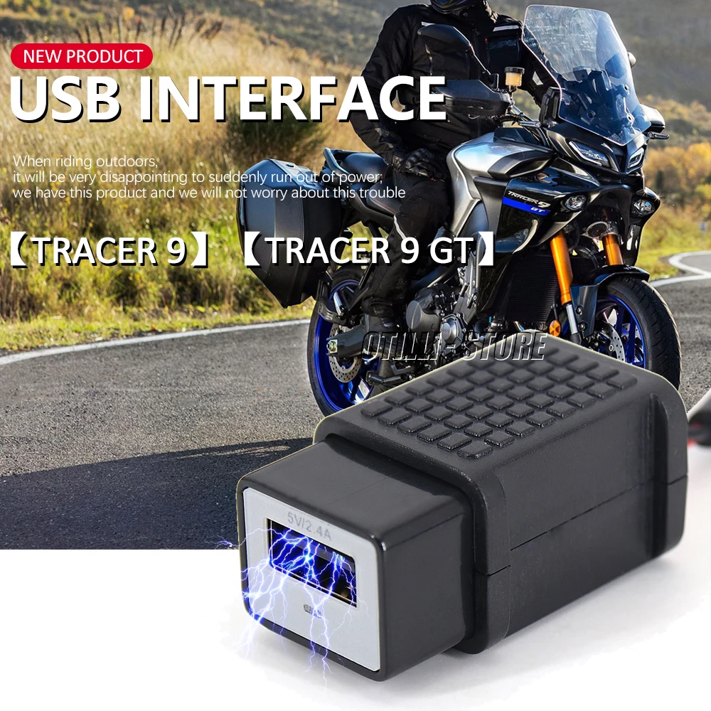 NEW TRACER 9 USB Port Waterproof Tracer 7 USB Charger Adapter Power Supply Socket For Yamaha Tracer 900 Tracer 9 GT 2021 2022