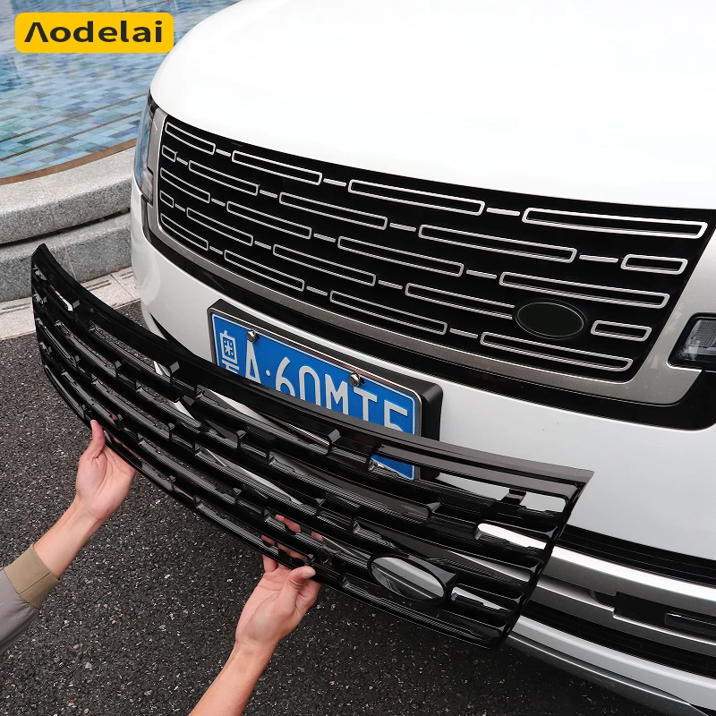 For Land Rover Range Rover Vogue L460 2023-2026 Car Front Bumper Grille Racing Grills Insect Proof Net Water Tank Dust Cover