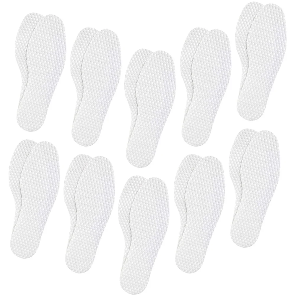 10 Pairs Honeycomb Deodorant Breathable Paper Outdoor Travel Camping Insoles (size 44 Shoe Comfortable Inserts Wood Pulp Pads