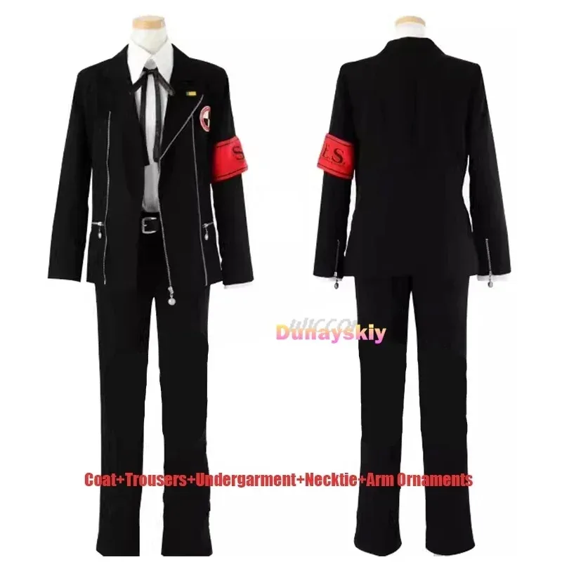 

Game Person 3 Cosplay Anime Shin Megami Tensei cos Minato Arisato Junpei Iori Man school uniform Cosplay Costume Custom Made