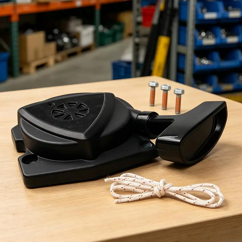 PB-8010 PB-9010 Recoil Starter Kit A051003411 Black Plastic Assembly for Backpack Blowers with Rope and Screws