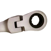 Creative 10mm Ratchet Wrench Keychain Mini JDM Metal Racing-Inspired Key Ring, Adjustable Functional Wrench Tool with Sleek S