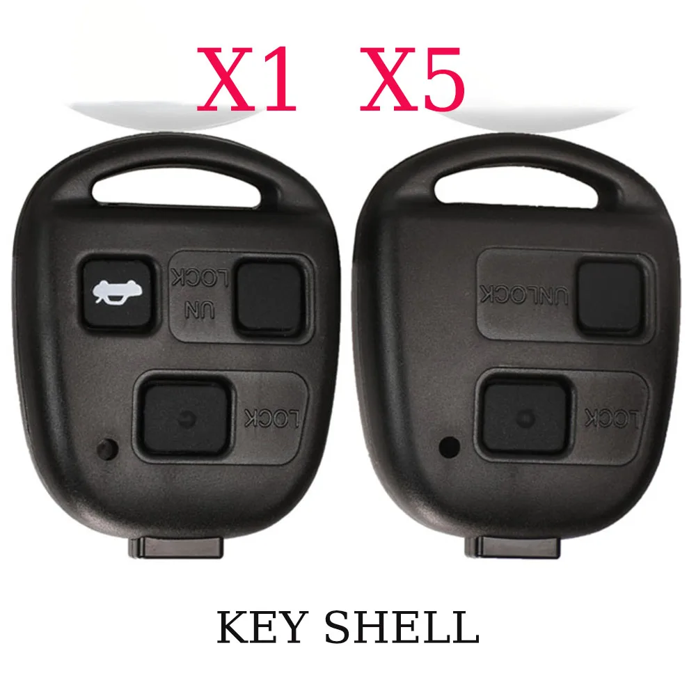 jingyuqin X1 X5 Remote Car Key Case Shell For Lexus RX300 ES300 LS400 GX460 For Toyota Corolla Land Cruiser YARIS CAMRY RAV4